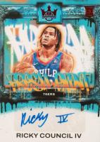 2023 Panini Court Kings Fresh Paint Autographs #FPRCF Ricky Council IV Ruby Basketball Card