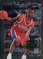 1996 Fleer Rookie Sensation #7 Allen Iverson Basketball Card