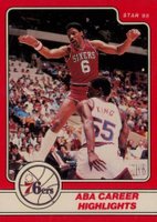 1984 Star Julius Erving #13 Julius Erving ABA Career Highlights Basketball Card