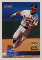 1996 Topps #177 Chipper Jones Baseball Card