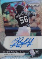 2020 Panini Prizm Rookie Autographs #RARA Randy Arozarena Silver Prizm Baseball Card