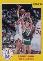 1986 Star Court Kings #4 Larry Bird Basketball Card