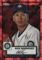 2021 Topps Chrome Platinum Anniversary #689 Alex Rodriguez Red Atomic Refractor Baseball Card
