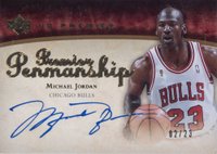 2007 Upper Deck Premier Premier Penmanship #PENMJ Michael Jordan Basketball Card