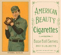 1909 White Borders American Beauty Frame #409 Bob Rhoades Hands At Chest-Correct spell Rhoads Baseball Card