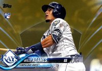 2018 Topps Update #US281 Willy Adames Horizontal-Gold Baseball Card