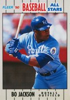 1990 Fleer Baseball All-Stars #20 Bo Jackson Baseball Card
