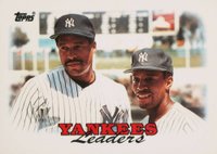 1988 Topps Tiffany #459 Yankees Leaders Baseball Card