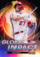 2022 Bowman's Best Global Impact Die-Cut #GI2 Mike Trout Baseball Card