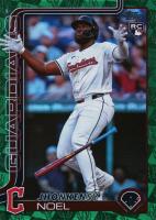2025 Topps #24 Jhonkensy Noel Spring Training Green Foilboard Baseball Card