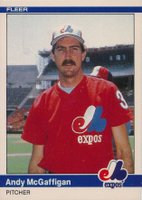 1984 Fleer Update #U-78 Andy McGaffigan Baseball Card