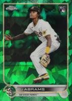 2022 Topps Chrome Update Sapphire Edition #34 CJ Abrams Green Baseball Card