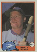 1981 Topps #835 Rusty Staub Traded Baseball Card