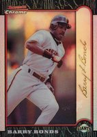 1999 Bowman Chrome Gold #34 Barry Bonds Refractor Baseball Card