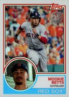 2018 Topps Silver Pack 1983 Chrome Promo #54 Mookie Betts Baseball Card