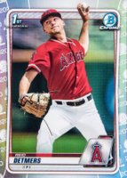 2020 Bowman Draft #BD41 Reid Detmers Chrome-Refractor Baseball Card