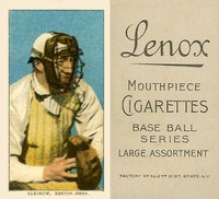 1909 White Borders Lenox-Black #255 Red Kleinow Boston Baseball Card