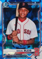 2021 Bowman Chrome Sapphire Edition Prospects #BCP167 Miguel Bleis Baseball Card