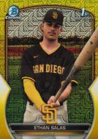 2023 Bowman Mega Box Chrome #171 Ethan Salas Yellow Baseball Card