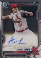2021 Bowman Draft Chrome Draft Pick Autographs #CDAAL Austin Love Baseball Card