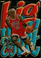 1996 Skybox Z-Force Big Man on Court #4 Michael Jordan Basketball Card