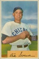 1954 Bowman #93a Bill Serena .983/.966 Field Avg Baseball Card