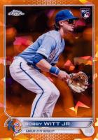 2022 Topps Chrome Sapphire Edition #72 Bobby Witt Jr. Orange Baseball Card