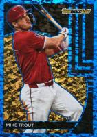 2024 Topps Update Topps Black Gold #BG2 Mike Trout Blue Baseball Card