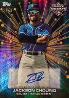 2023 Topps Pro Debut Future Cornerstones Autograph #FCJC Jackson Chourio Gold Baseball Card
