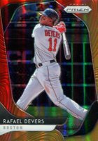 2020 Panini Prizm #173 Rafael Devers Red/Orange Prizm Baseball Card