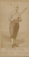 1888 Yum Yum Tobacco # Sam Thompson Bat at ready Baseball Card