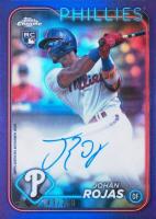2024 Topps Chrome Update Chrome Baseball Update Series Autographs #RAJRO Johan Rojas Purple Refractor Baseball Card