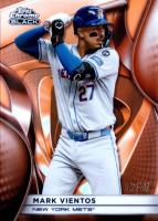 2025 Topps Chrome Black #101 Mark Vientos Orange Refractor Baseball Card