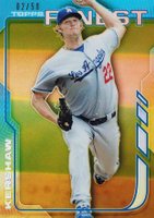 2014 Finest #25 Clayton Kershaw Gold Refractor Baseball Card