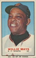 1966 Bazooka #16 Willie Mays Baseball Card