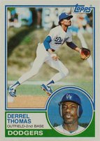 1983 Topps #748 Derrel Thomas Baseball Card