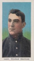 1910 Sporting Life # Nap Lajoie Blue Background Baseball Card