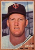 1962 Topps #386 Don Mincher Baseball Card