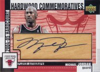2004 Upper Deck Hardcourt Hardwood Commemoratives #HC-MJ Michael Jordan Autograph Basketball Card