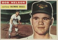 1956 Topps #169w Bob Nelson White Back Baseball Card