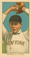 1909 White Borders Ghosts, Miscuts, Proofs, Blank Backs & Oddities #302 Rube Manning Pitching Baseball Card