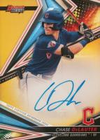 2022 Bowman's Best Best of 2022 Autographs #B22CD Chase Delauter Gold Refractor Baseball Card
