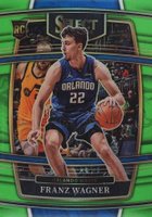 2021 Panini Select #15 Franz Wagner Neon Green Prizm Basketball Card