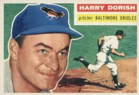 1956 Topps #167w Harry Dorish White Back Baseball Card