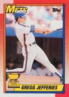 1990 Topps Tiffany #457 Gregg Jefferies Baseball Card