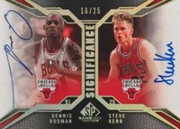 2007 SP Game Used Significance Dual #SDKR Dennis Rodman/Steve Kerr Basketball Card