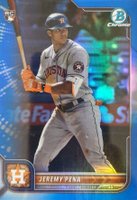 2022 Bowman Chrome #35 Jeremy Pena Blue Refractor Baseball Card