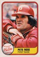1981 Fleer #1 Pete Rose Baseball Card