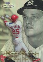 1998 Topps Gold Label Home Run Race #HR2 Mark McGwire Black Label Baseball Card