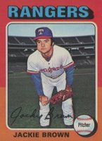 1975 Topps Mini #316 Jackie Brown Baseball Card